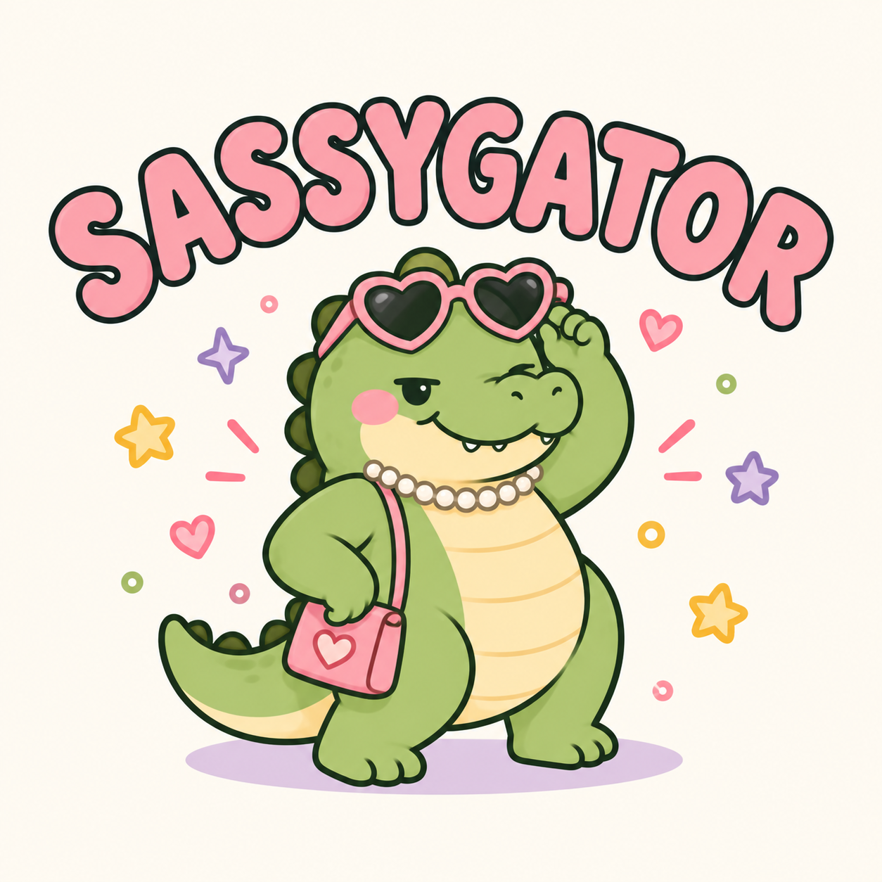 Sassygator illustration