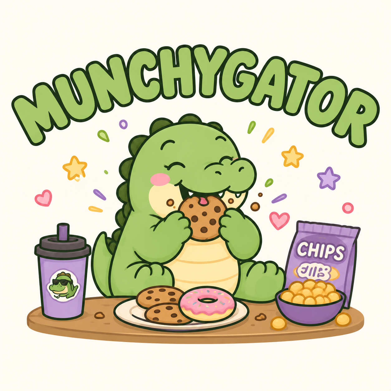 Munchygator illustration